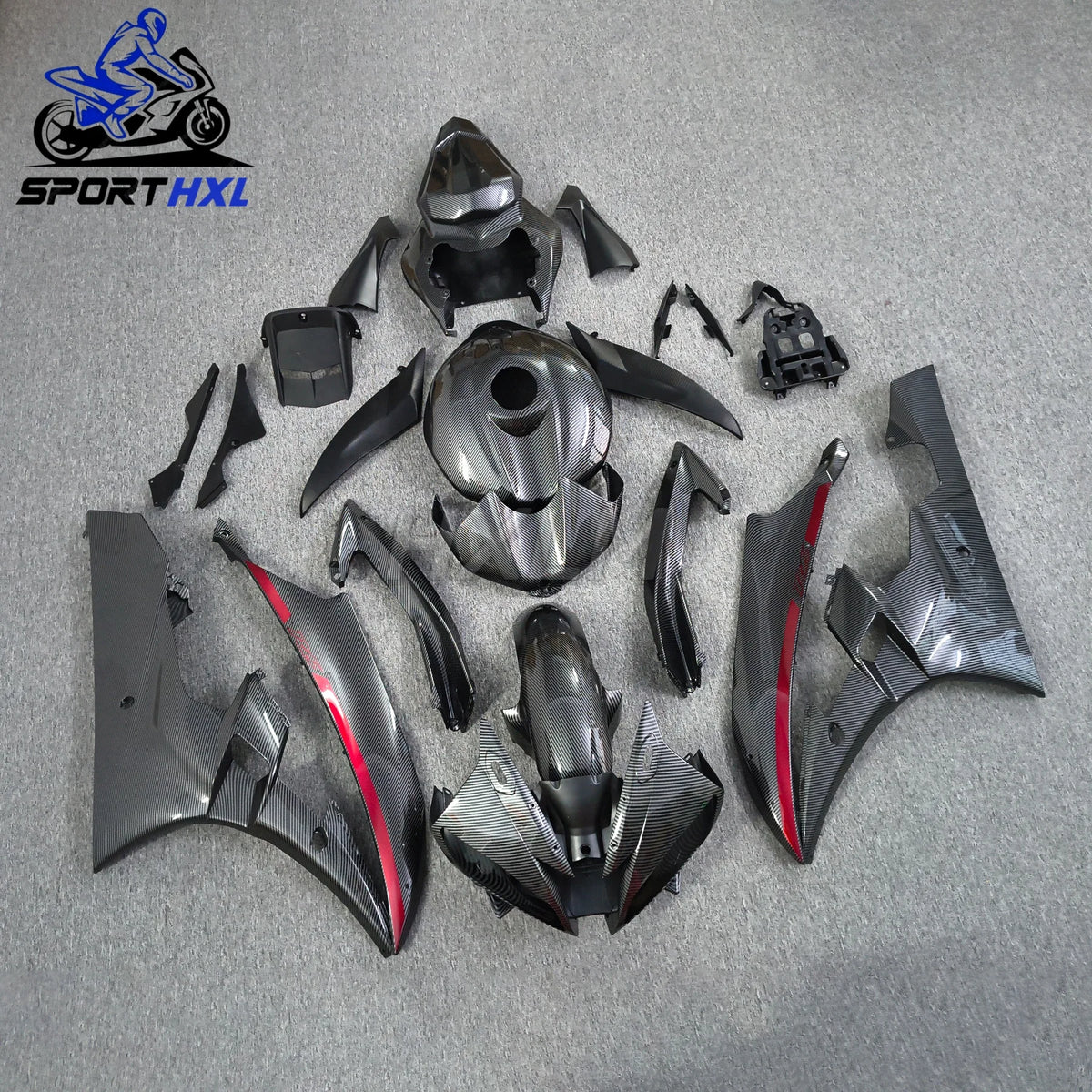 ABS Injection Mold New ABS Whole Fairings Kit Fit for YAMAHA YZF-R6 R6 06 07 2006 2007 Bodywork Set Black Red White