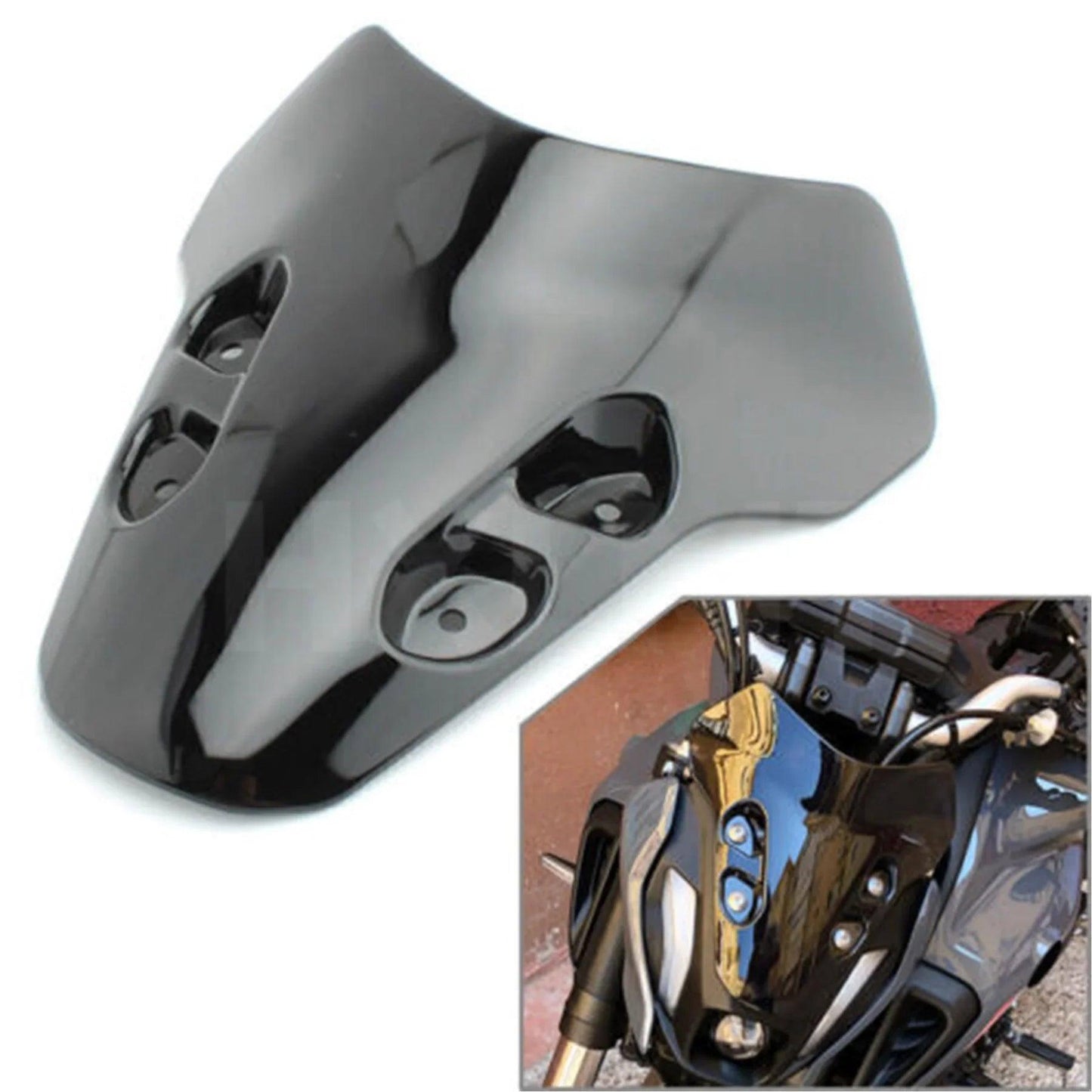 For YAMAHA MT-07 MT07 MT 07 Front Windshield Windscreen 2021 2022 2023 Motorbike Accessories Windproof Air Wind Screen Deflector HXLMOTOR