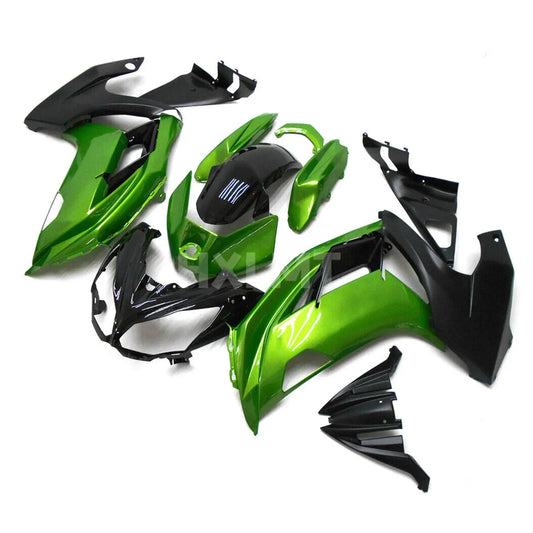 Full Fairing Kit For Ninja650 2017-2019 Bodywork Cowling Fit Ninja 650 Customize Printing Green Classic Print Black HXLMOTOR