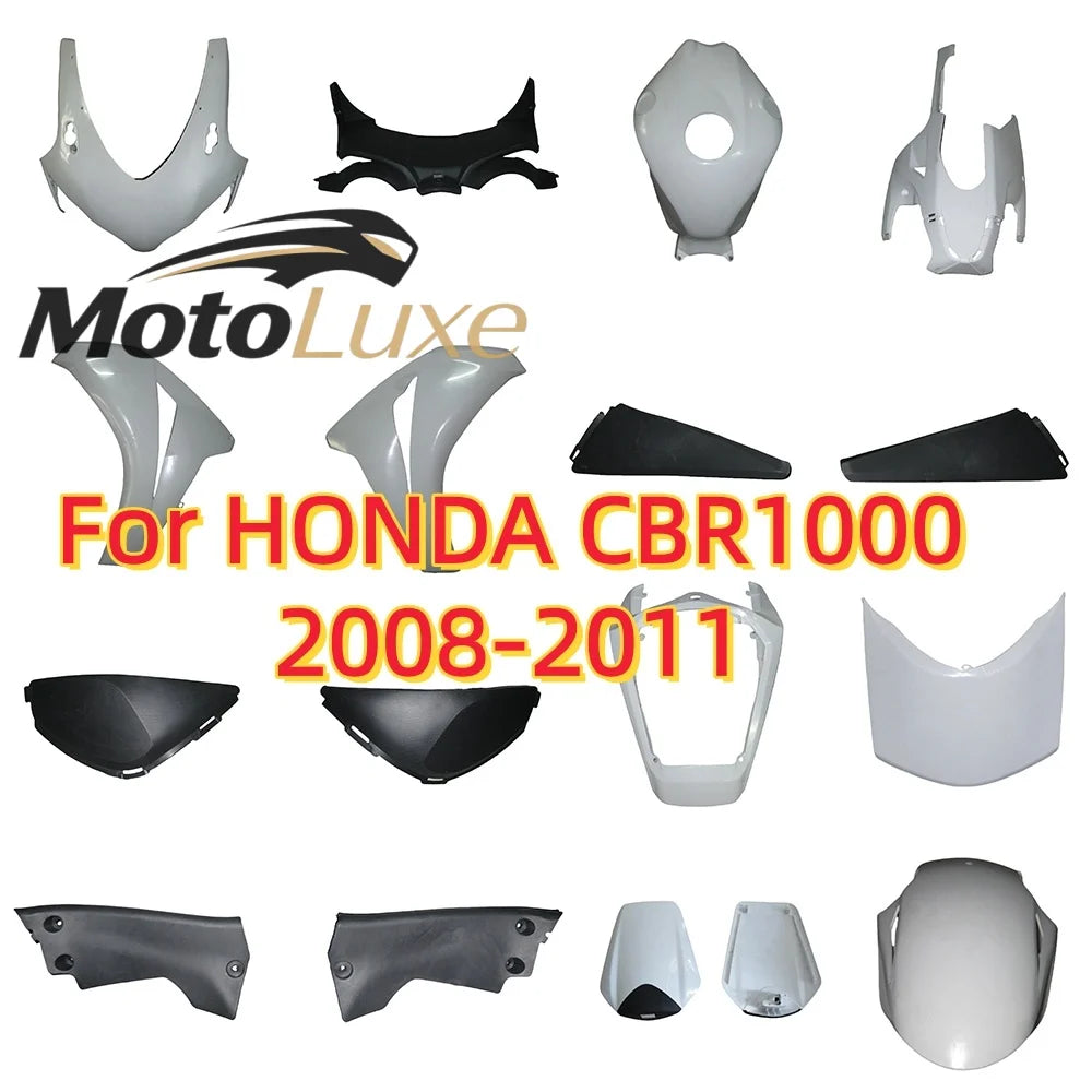 for HXLMotor For Honda CBR1000RR for Fireblade 2008-2011 Unpainted ABS Motorcycle Fuel Tank Top Center Cover Fairing Cowl Body S