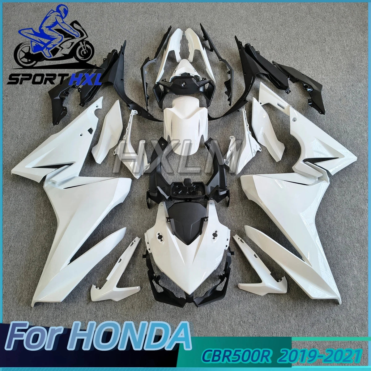 For Honda CBR500R 2019 2020 2021 Full Fairing Kit Injection ABS Bodywork Set Custom White