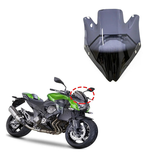Motorbike Windshield Windscreen Bracket High Quality Smoke Clear Wind Deflecter For kawasaki Z750 Z750R Z750 2007 2012 HXLMOTOR