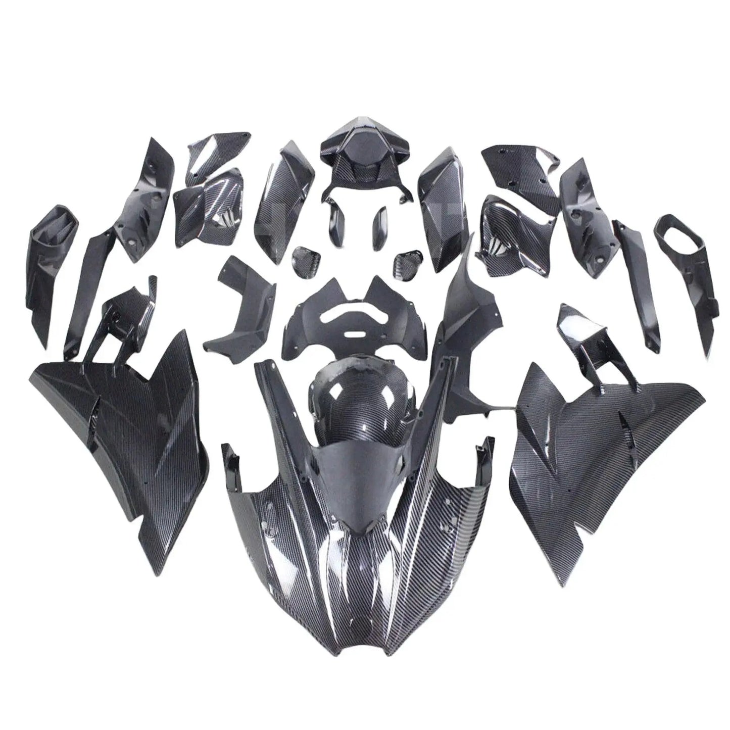 For KAWASAKI NINJA H2 H2R 2015-2023 Carbon Fiber Body & Frame Covers Full Fairing Kit Motorcycle Accessories Twill Gloss HXLMOTOR