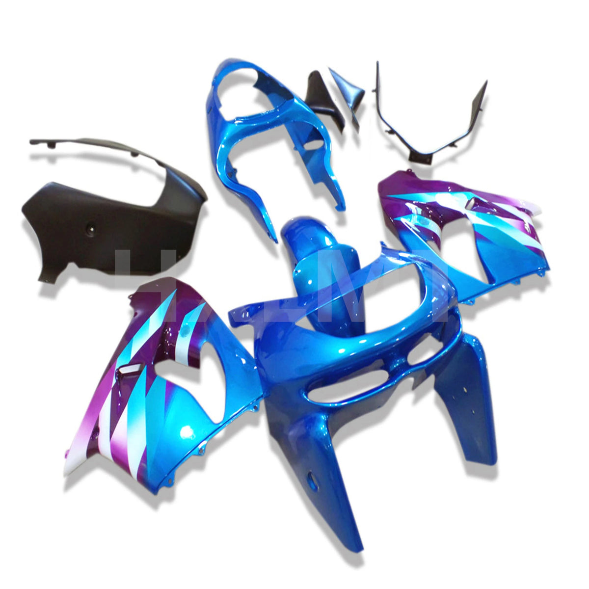 Fit Fairing Kit For KAWASAKI Ninja ZX9R 98-99 1998 1999 Blue Black Bodywork Body Fairings