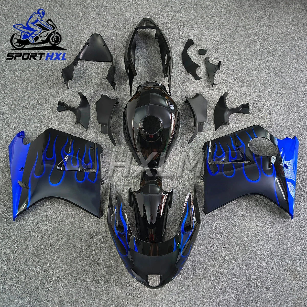 Customized Fairings Kit For HONDA CBR1100XX 97-03 CBR 1100XX 1997 1998 1999 2000 2003 Injection Cool Blue Bodywork Set