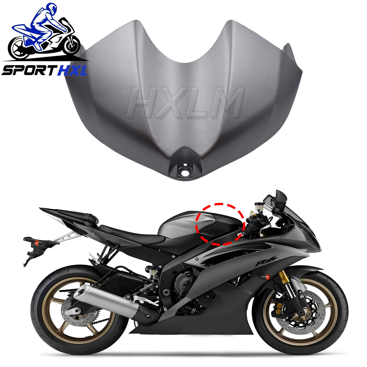 2016-08 Motorcycle Middle Front Upper Nose Fairing ABS Cowl Fairing Motorcycle Head Fairing For YAMAHA YZFR6 2008-2016