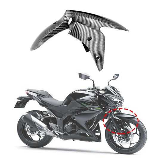 For Kawasaki Ninja 300 Front Fender Hugger Mudguard Splash Guard Fairing EX300 Z 250 Z300 2013 2014 2015 2016 2017 Carbon Fiber HXLMOTOR