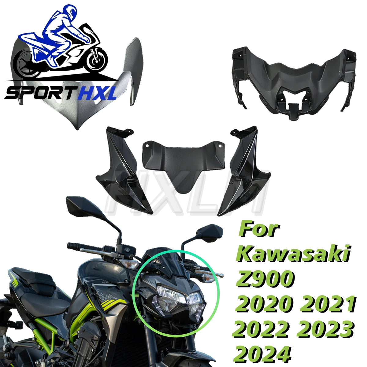 Front headlight cover For Kawasaki Z900 2020-2024 Headlamp cover Front nose headlight cover Front protector 2020 2021 2022 2023