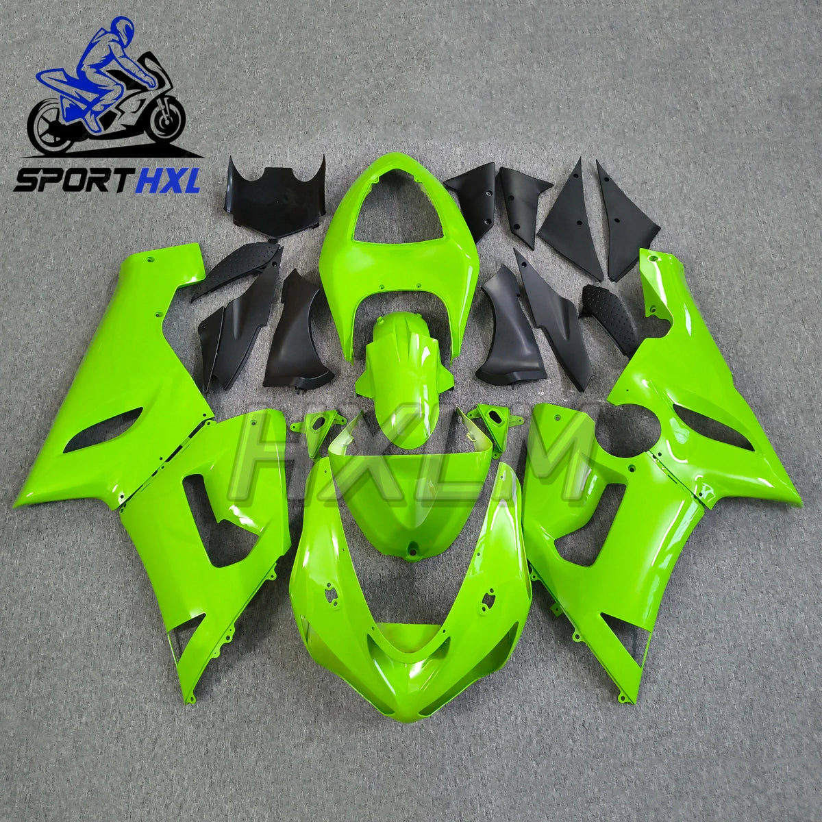Custom Desig For Kawasaki Ninja ZX-6R 2005 2006 ZX 6R 636 ZX6R Full Fairing Kit,ABS Replacement Bodywork Matte Black Gray
