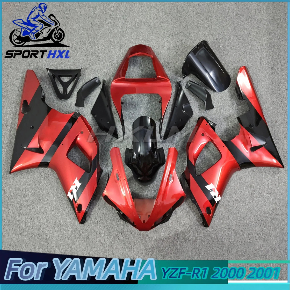 Multiple Choice Motorcycle Fairings Kits Fit for YAMAHA YZF-R1 YZFR1 2000 2001 for YZF R1 00 01 Gloss Black Bodywork Set