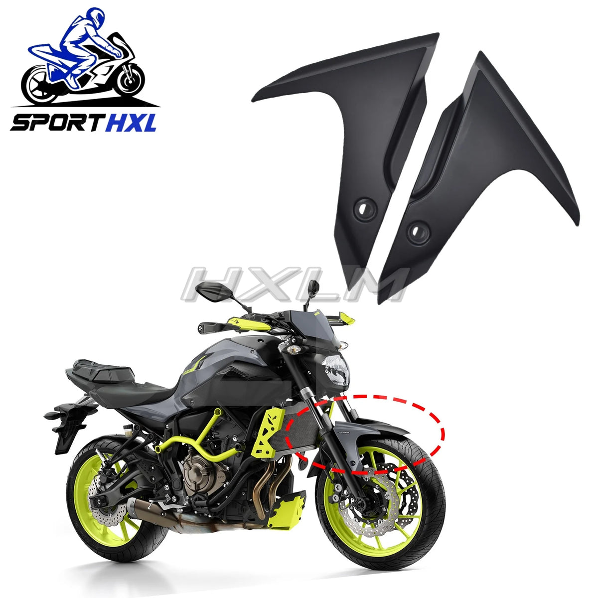 Motorcycle Fairing Cover Upper Cowl Front Fender Side Panel Mudguard For YAMAHA MT-07 MT07 2012-2017