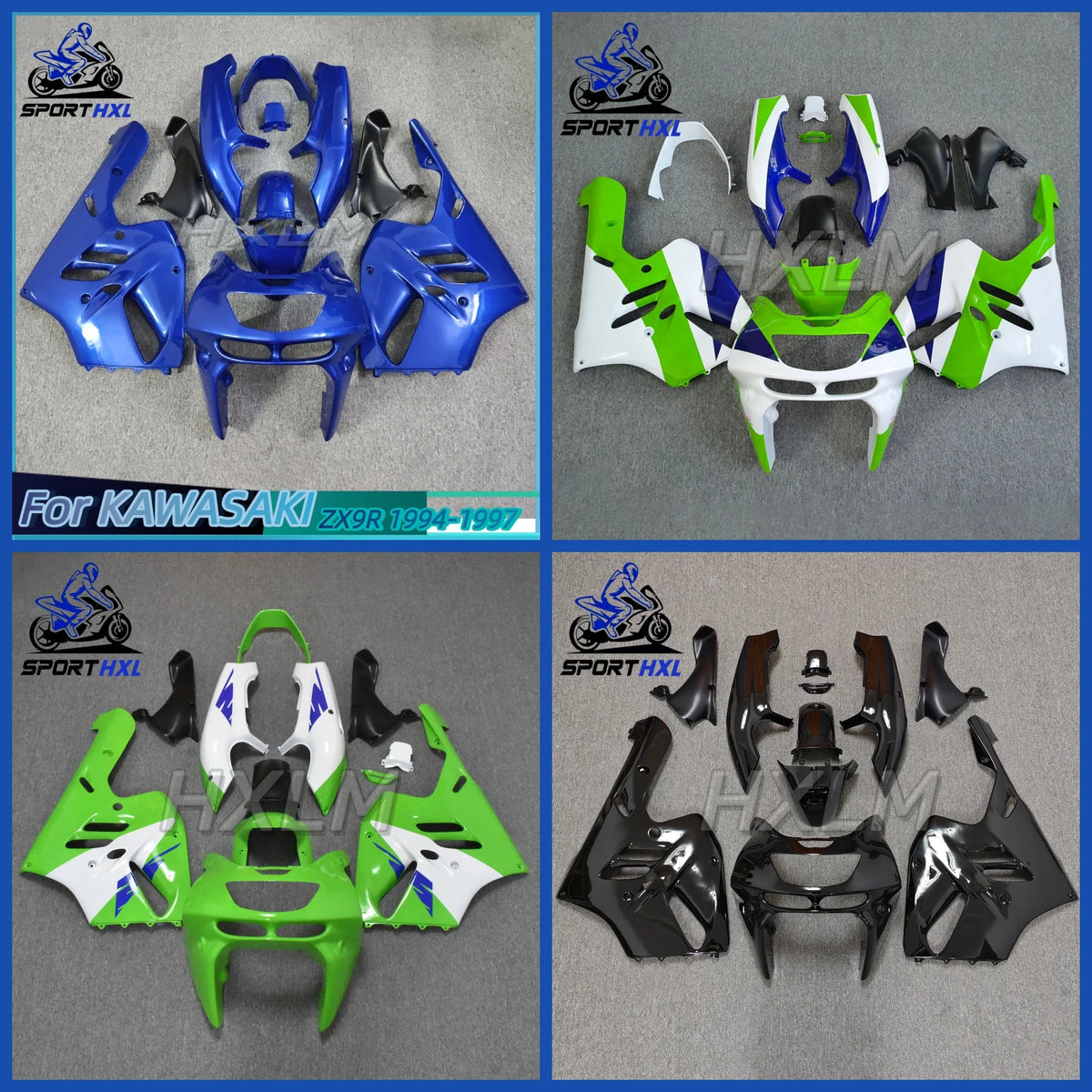 Multiple Choice Molded Motorcycle Fairing Kit For Kawasaki Ninja ZX9R 1994 1995 1996 1997 Aftermarket Bodywork Panel Fairings