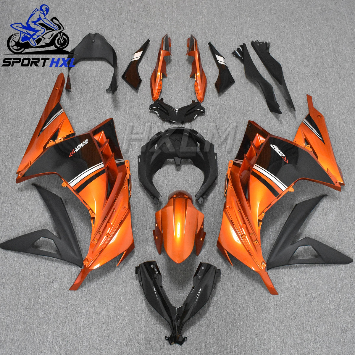Motorcycle Bodywork ABS Plastic Full Fairing Kits Set Bodywork For KAWASAKI Ninja300 2013 2014 EX300 EX 300 13-14 Black Green