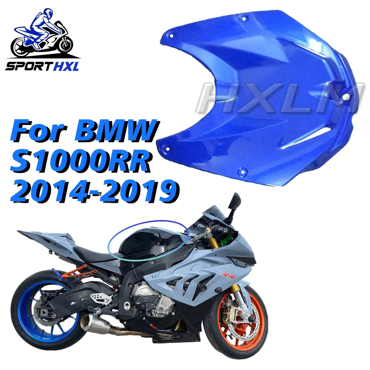 ABS Carbon Painted Gas Tank Cover Protector For BMW S1000RR S1000R 2009 2010 2011 2012 2013 2014