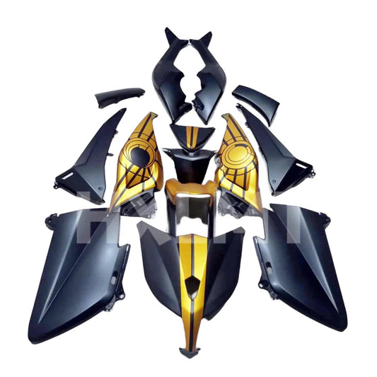 Motorcycle Fairing Set Body Kit Plastic For Yamaha Tmax530 TMAX 530 2006 2007 Accessories Full Bodywork Black Cowl HXLMOTOR