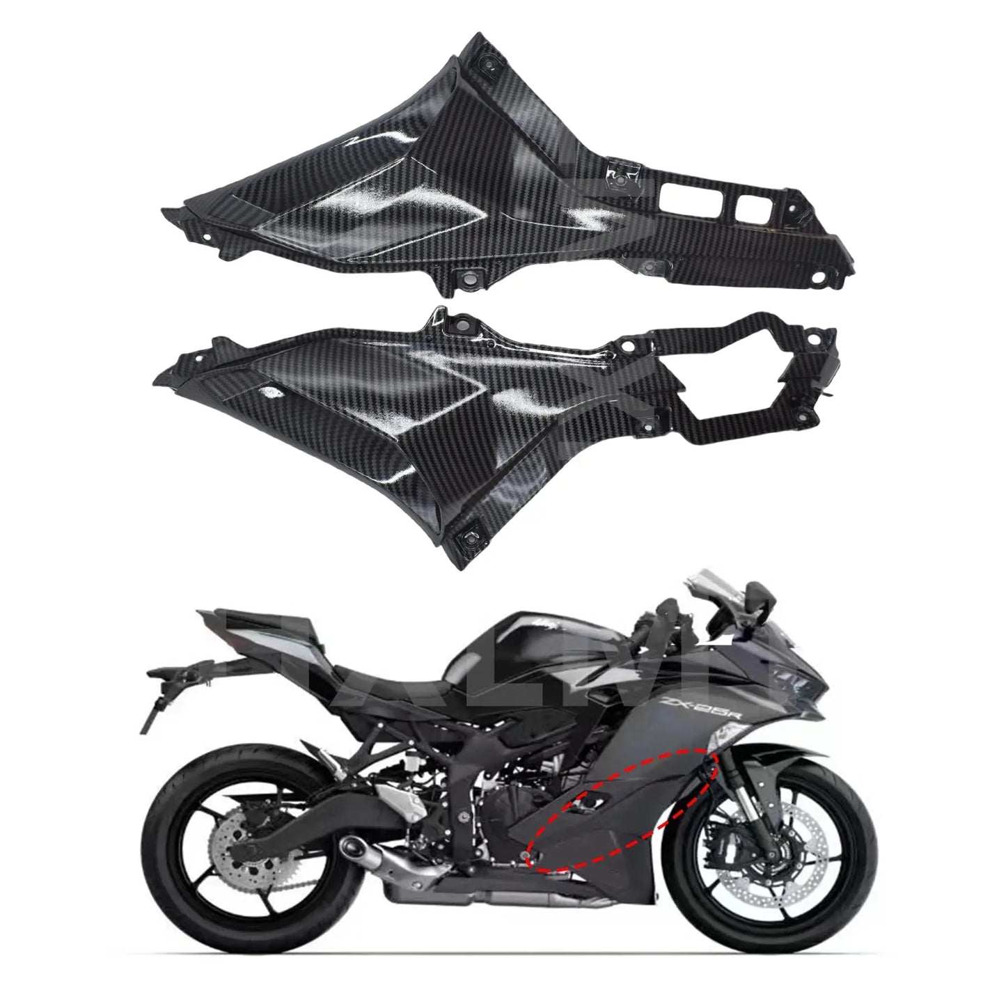 Accessories For KAWASAKI ZX - 25RR ZX25RR 2020 2021 Motorcycle ABS Plastic Side Panels Fairing Kits ZX25R ZX - 25R 2022 - HXLMOTOR