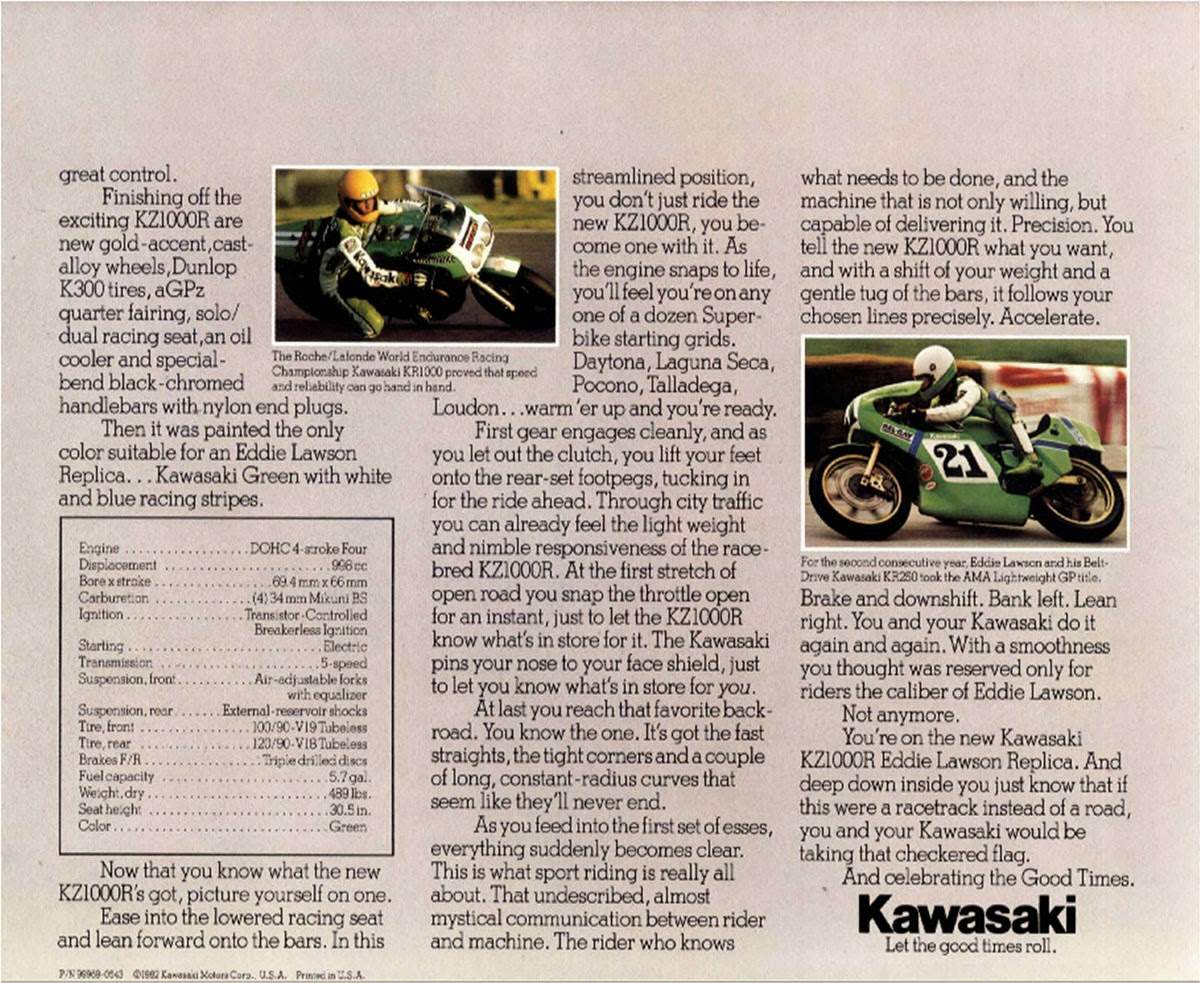 Z 1000R-II Edie Lawson Replica (1983)