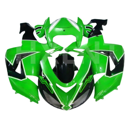 100% Molded Fairings Kit For KAWASAKI Ninja ZX10R 06 07 ZX - 10R ZX636 2006 2007 Road/Racing ABS Plastic Parts Green - HXLMOTOR