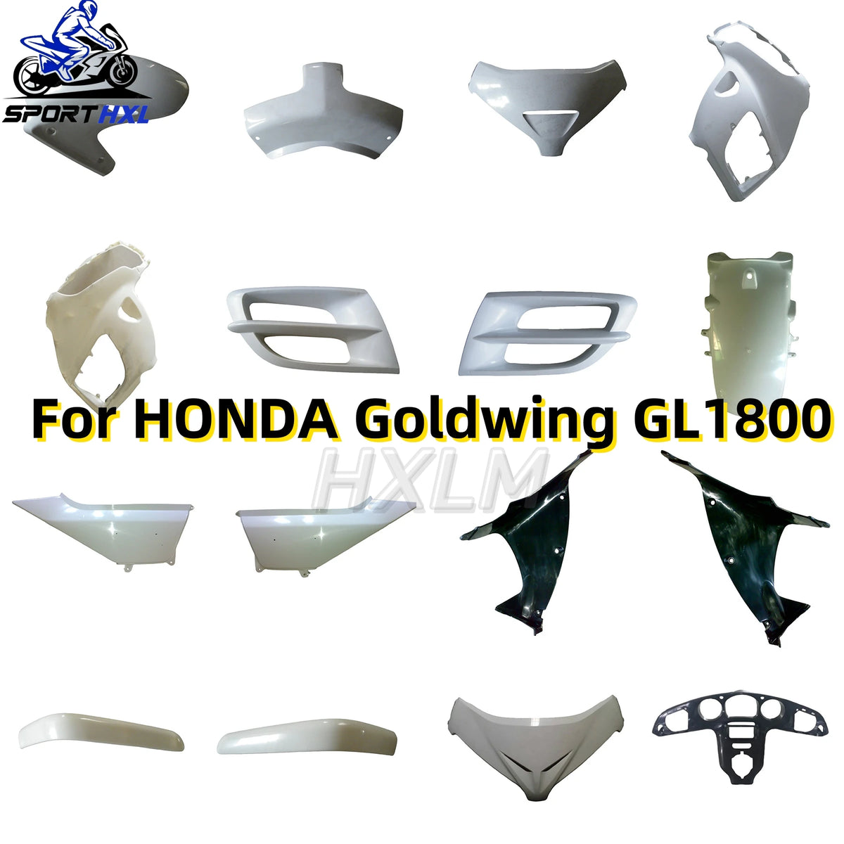 New Motorcycle Fairings Kit for HONDA Goldwing 1800 06 07 08 09 10 11 GL 1800 2006 - 2011 Bodywork Fairings Set White