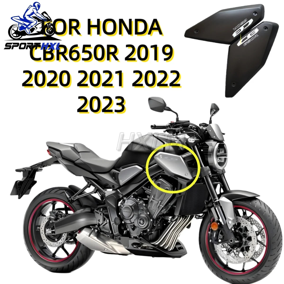 NEW For HONDA CBR650R CBR 650 R 2019 2020 2021 2022 2023 Motorcycle Lower Guard Plate Side Baffle Extension Cover Fairing