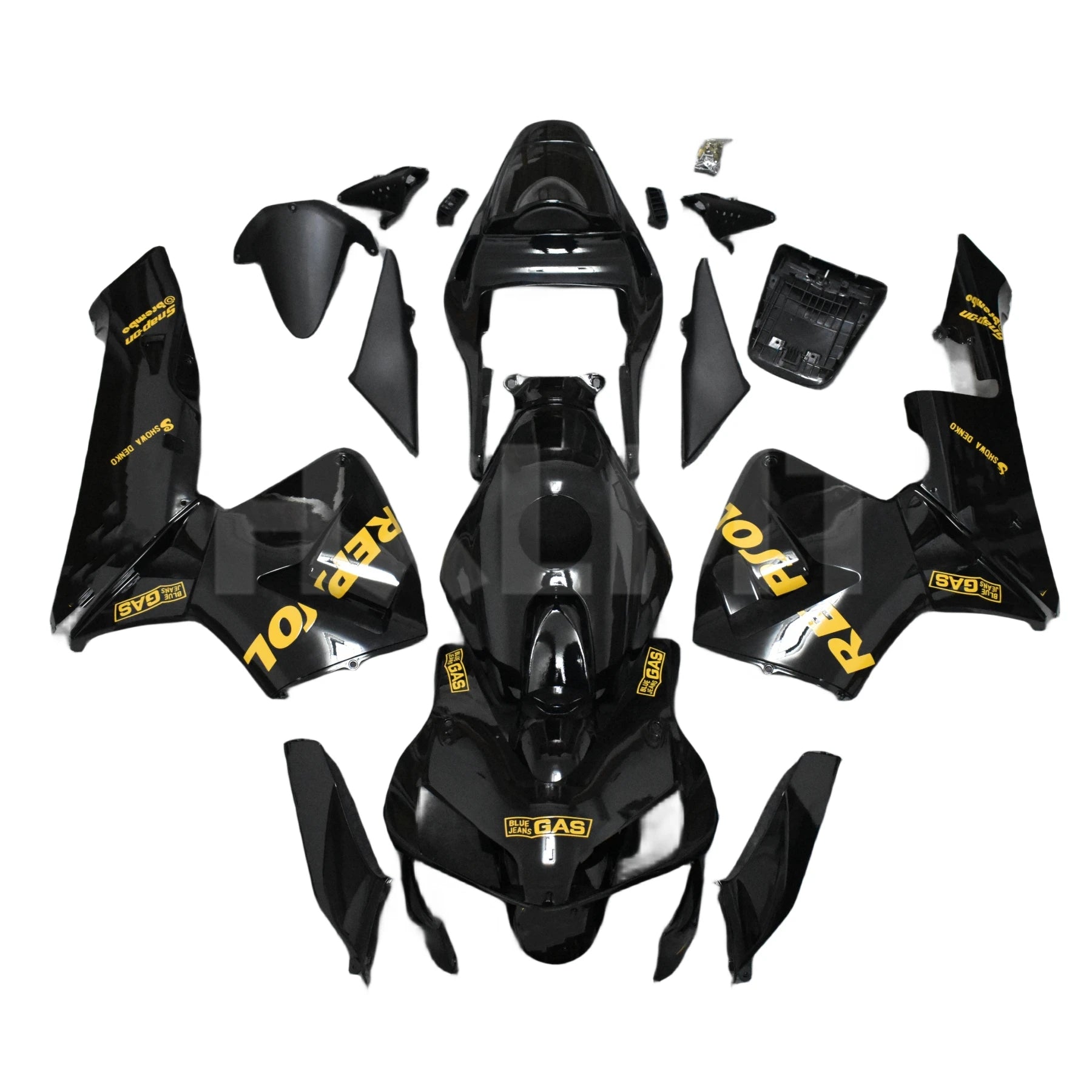 Motorcycle Fairing Kit ABS Plastic Body Cowl Full Bodykit Black Accessories For Honda CBR600 CBR 600 F5 2003 2004 Fairing Kit HXLMOTOR
