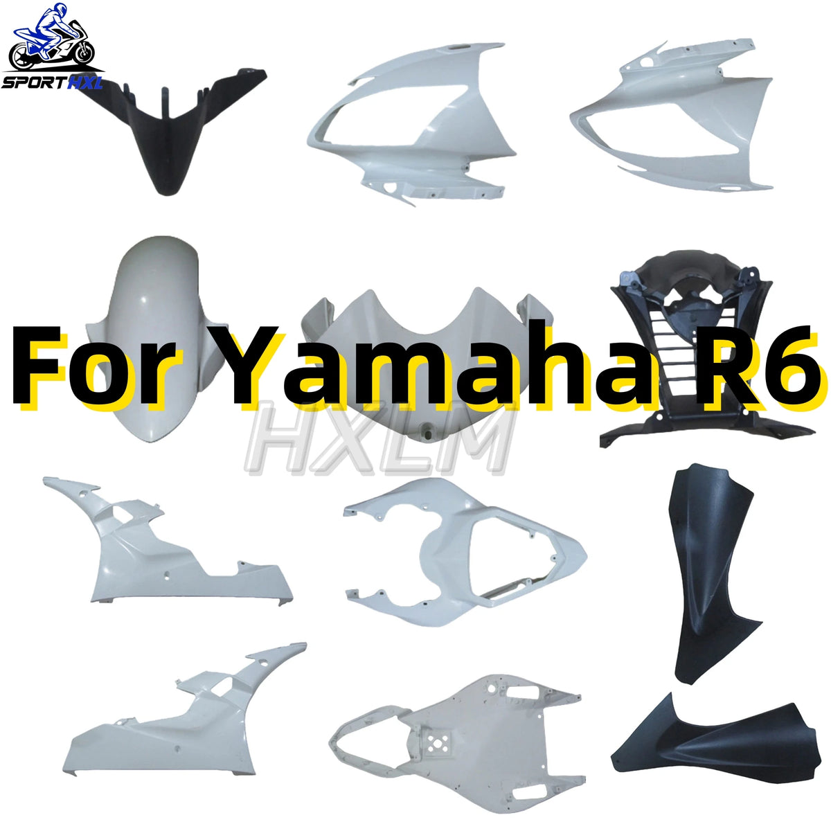 Motorcycle Fairing Kits Fit for YAMAHA YZFR6 2006 2007 and 06 07 Injection Bodywork Set kit Fitment white