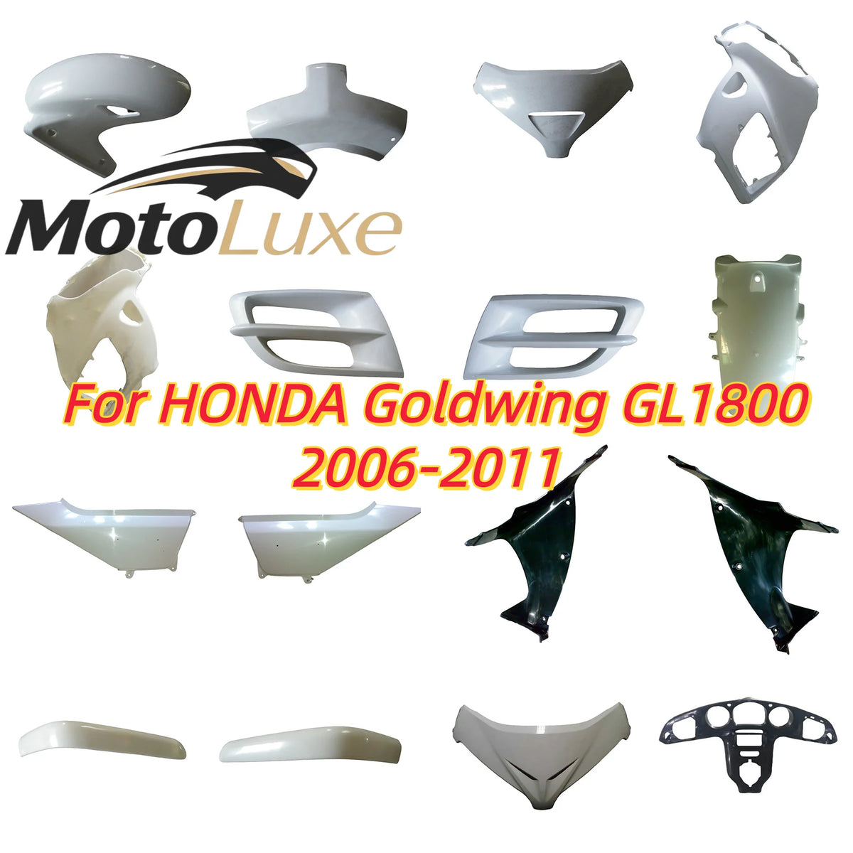 for HXLMotor Motorcycle Unpainted Fairing For GL1800 209 2010 2011 behind Side panel left right Components ABS Injection