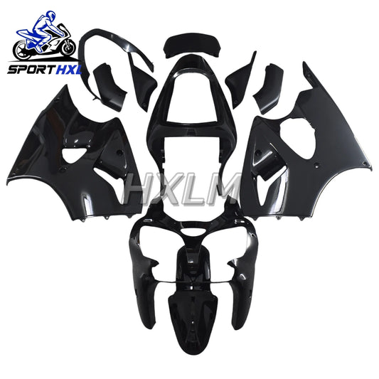 Motorcycle Fairing Kit For Kawasaki ZX-6r 636 2000 - 2002 Glossy Black Body Kits For Kawasaki ZX6r 2001 Bodywork Fairings