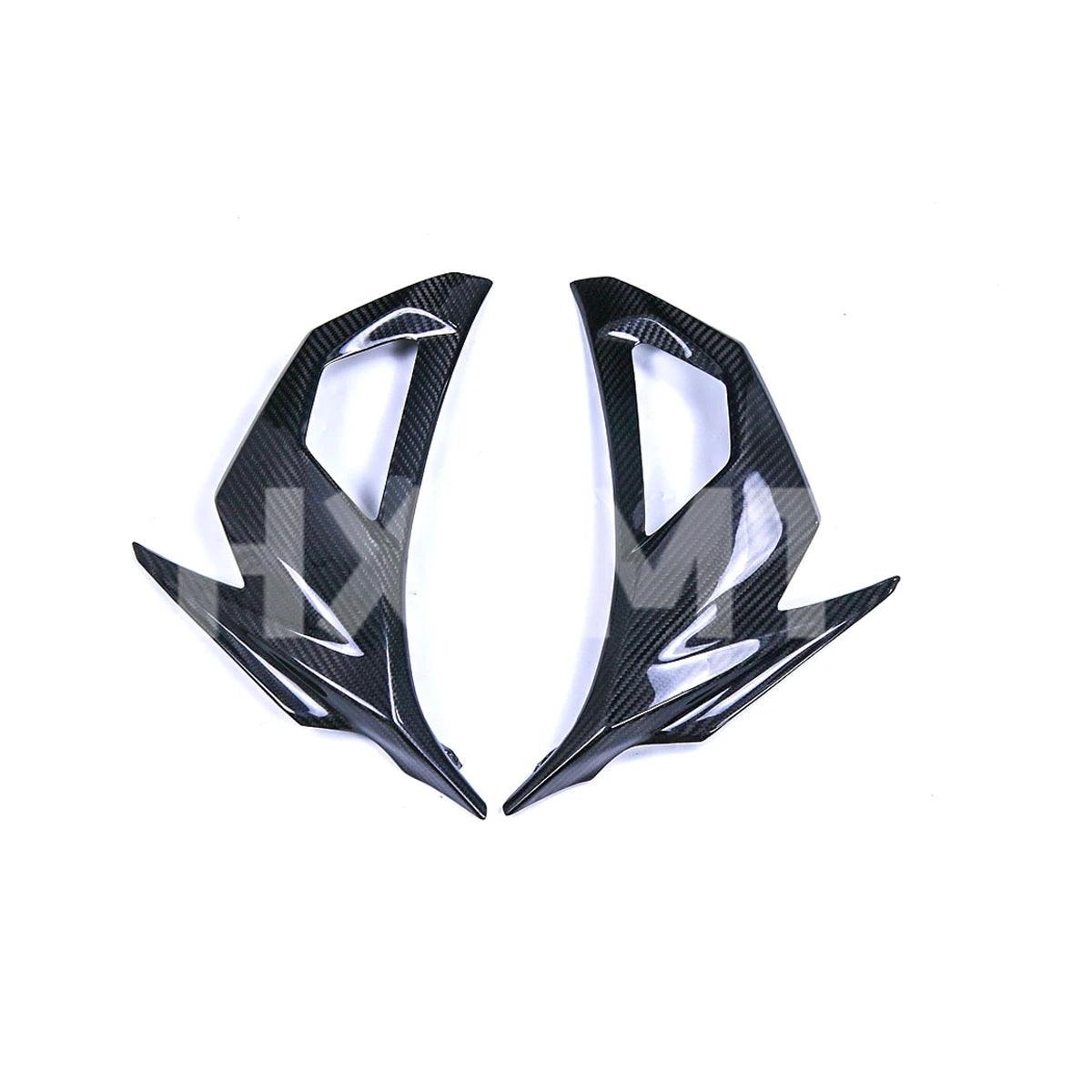 Suitable For Kawasaki Ninja 400 Motorcycle Fairing ABS Accessories Turn Signal Side Plate Carbon Fiber Color 2018 - 2023 HXLMOTOR