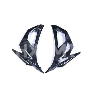 Suitable For Kawasaki Ninja 400 Motorcycle Fairing ABS Accessories Turn Signal Side Plate Carbon Fiber Color 2018 - 2023 HXLMOTOR