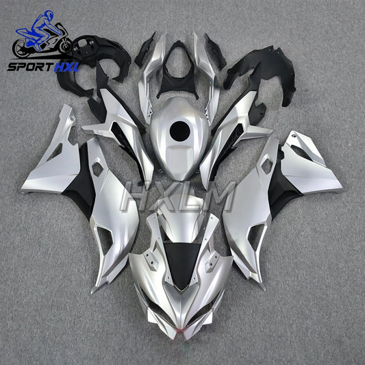 ABS Injection Motorcycle Full Fairing Kit Fit For Kawasaki ZX4R ZX4RR 2023 2024 2025 2026 Bright Silver Bodywork Fairings