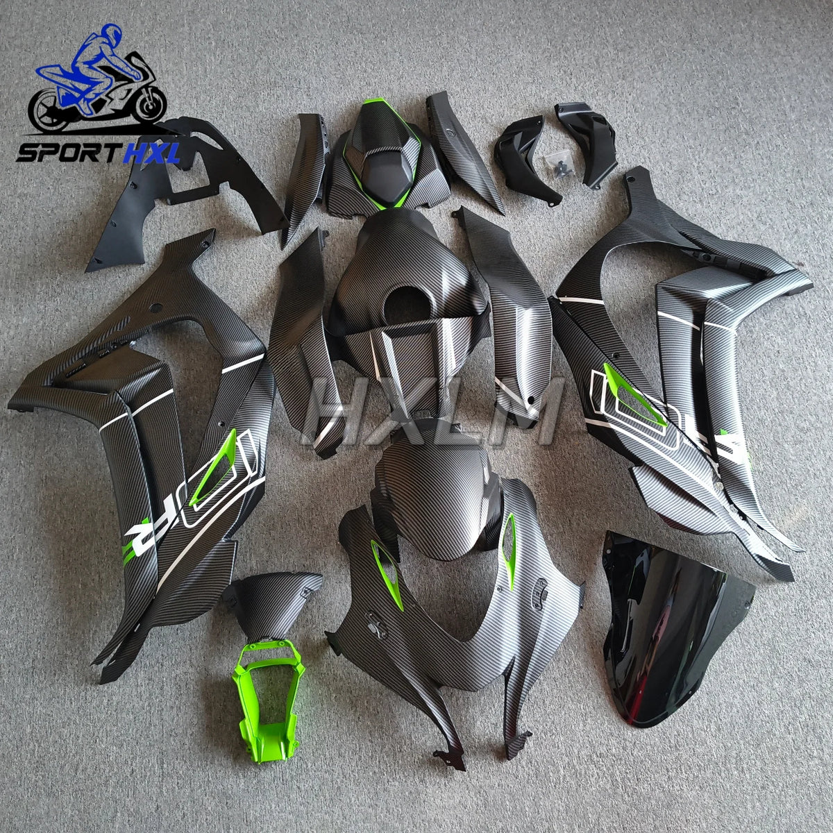 Motorcycle Accessories Carbon Fiber Paint Tank Cover Fairing Kits For Kawasaki ZX-10R ZX10R ZX-10RR 2016 2017 2018 2019 2020