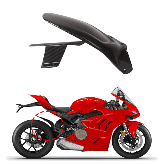 V4 18-23 Motorcycle Carbon Fiber Rear Fender Splash Guard Mudguard For DUCATI PANIGALE V4 V4S V4R Streetfighter V4/S Accessories HXLMOTOR