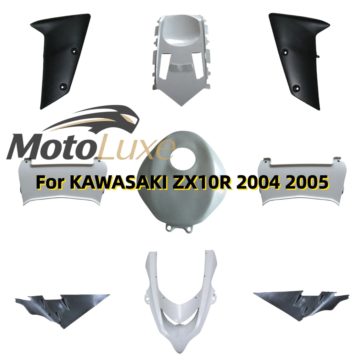for HXLMotor Plastic parts Components Motorcycle For Kawasaki ZX10R 2004 2005 Unpainted Fairing Bodywork Injection Accessories