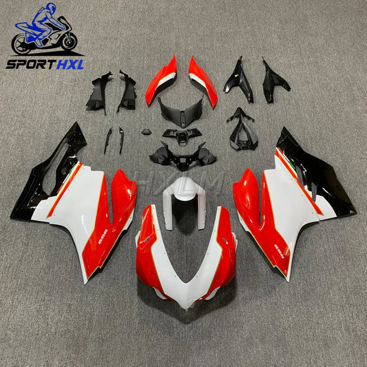 The HOT New ABS Motorcycle Fairings kit Fit For Ducati 899 1199 panigale 1199S 2013 2014 2015 Custom Red White