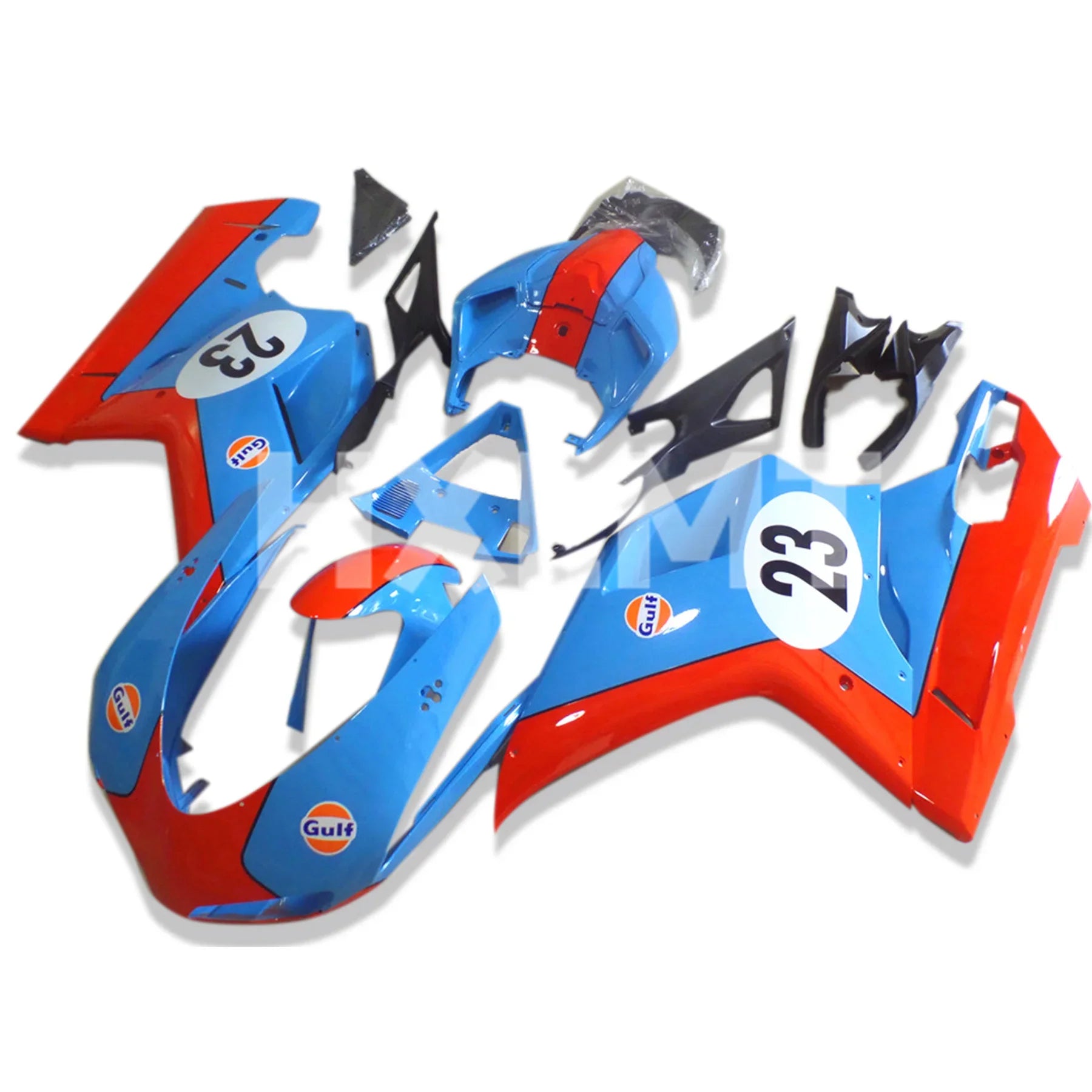 Motorcycle Fairings Kit Fit For Ducati 848 1098 1198 2007 2009 Bodywork Set ABS Accessories Injection Full Body Kits HXLMOTOR