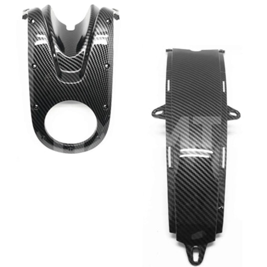 Motorcycle Accessories Carbon Fiber Fuel Tank Upper and Lower Cover For DUCATI Monster 696 796 1100 2008-2012 2014 ABS Plastic HXLMOTOR