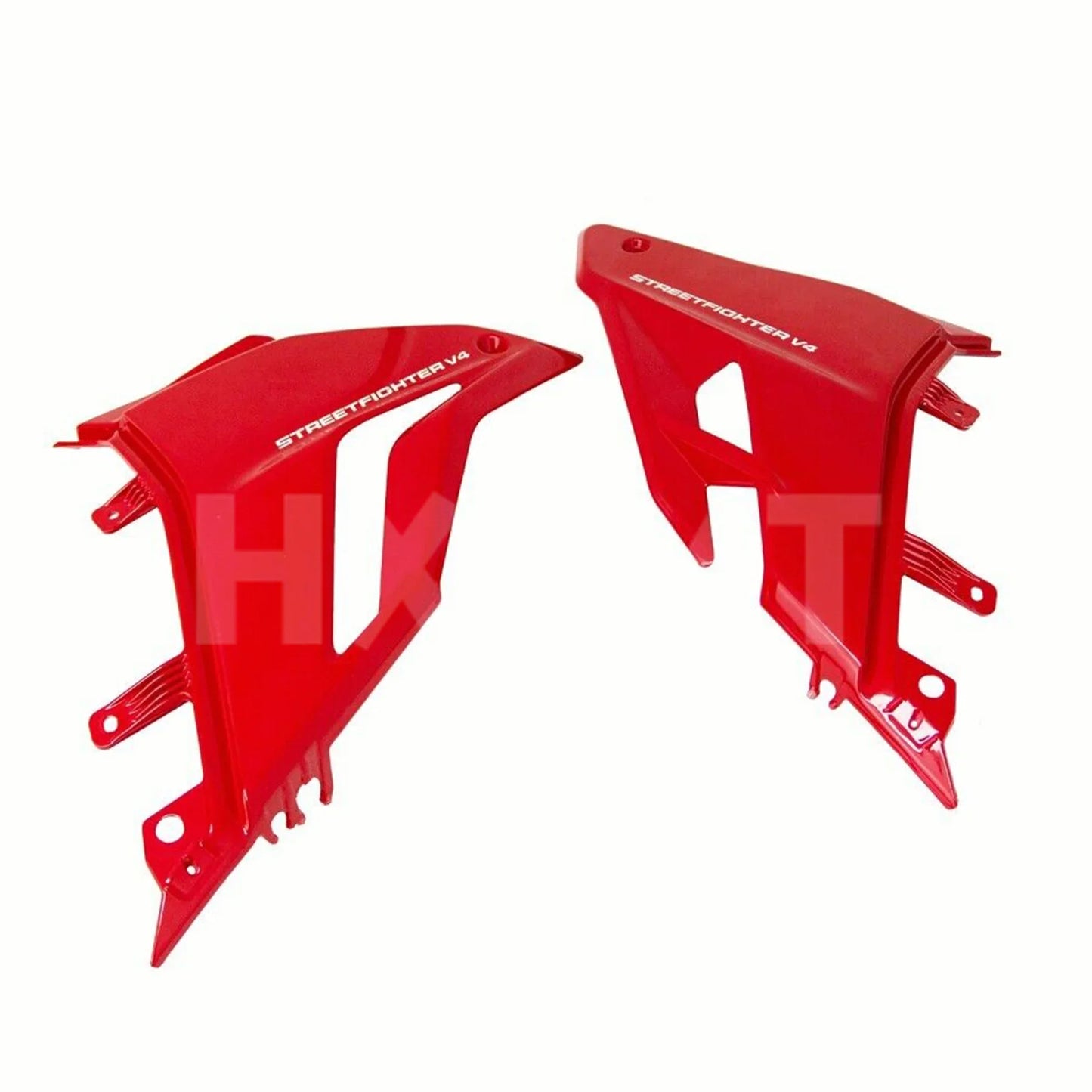 Motorcycle Accessories Gloss Red Lower Bottom Oil Belly Pan Fairing For DUCATI Streetfighter V4 V4S V4 S 2020 2021 2022 HXLMOTOR