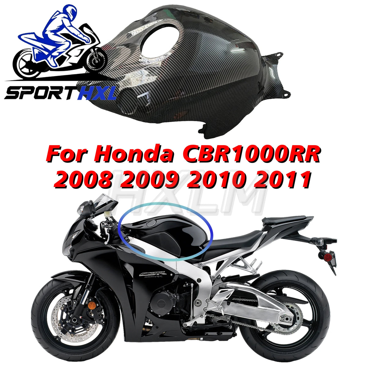 Fit For Honda CBR1000RR 2008-2011 Tank guard Tank fairing Tank cover Tank protector Gas guard Gas cover Gas protector Customized