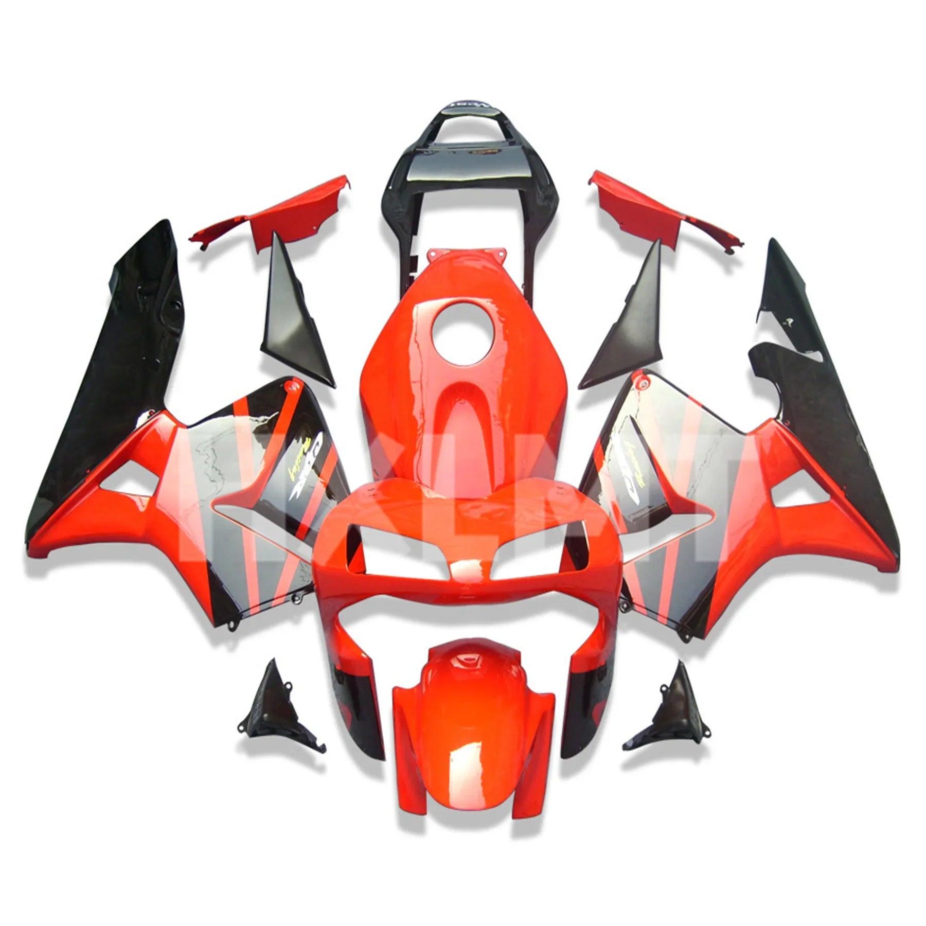 New ABS Whole Motorcycle Fairings Kits For HONDA CBR600 RR CBR600RR CBR 600RR 2003 2004 Injection Bodywork Accessories Black&Red HXLMOTOR