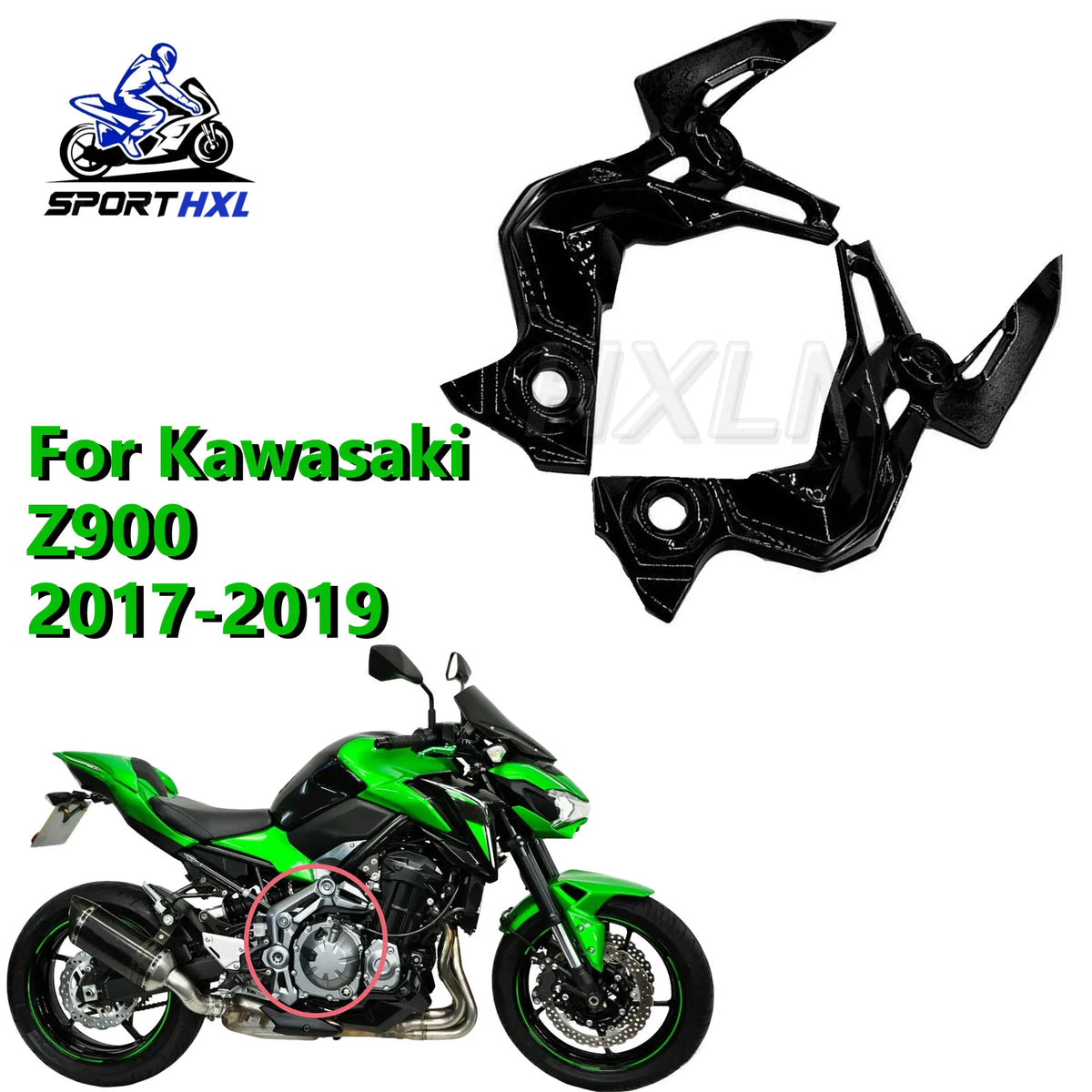 fairing Frame Side Cover Panel Fairing Engine Guard for Kawasaki Z900 2017-18-19-2019 Motorcycle Bodywork Protector 2019-2018-17