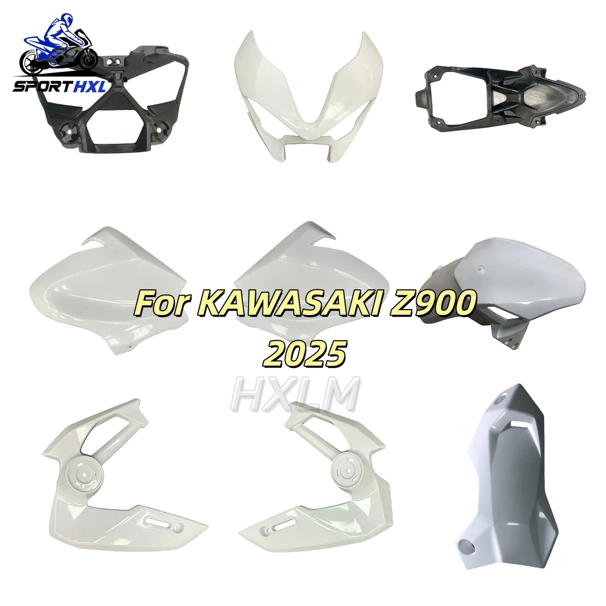 Motorcycle Fairings Kit Fit For Z900 2025 Bodywork Set High Quality Abs Injection Unpainted Bodywork Accessories Customized