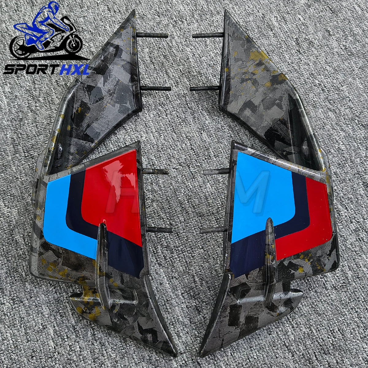 Motorcycle Downforce Naked Frontal Spoilers Winglet Aerodynamic Wing Front Spoiler For BMW S1000RR 2023 2024