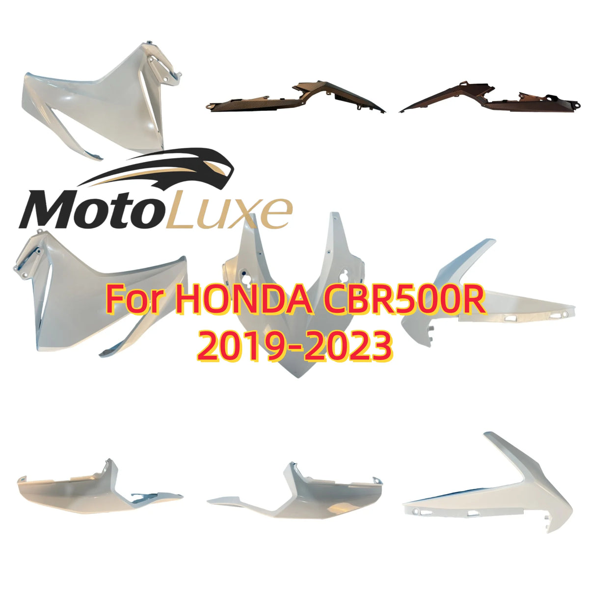 for HXLMotor Motorcycle Accessories Side Panel Air Intake Cover Winglet Look Fairing Fit For HONDA CBR500R