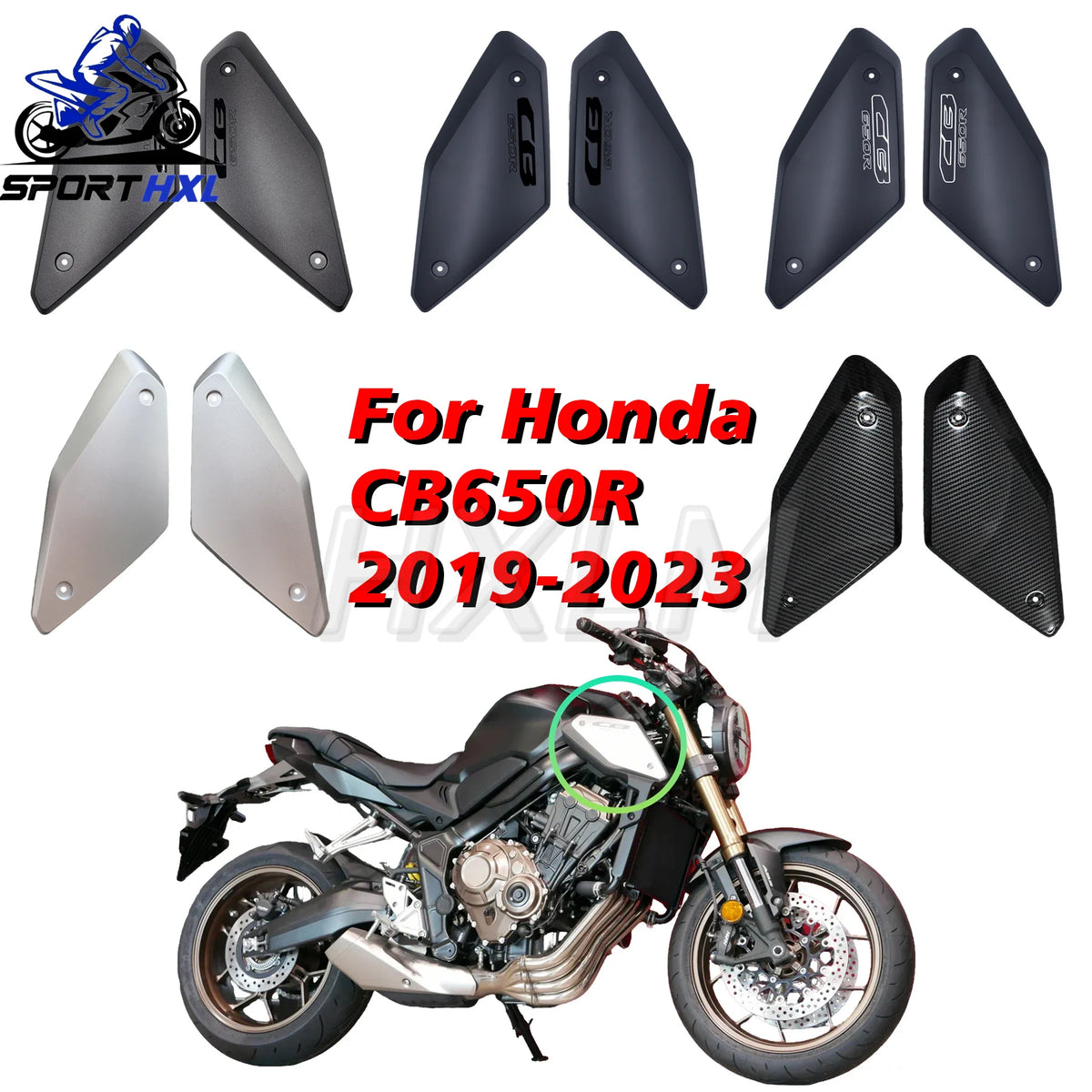 For Honda CB650R 2019-2022 Tank Frame Front Side Panel Cover Shell Fairing Cowl Accessories - Replacement Part for CB 650R