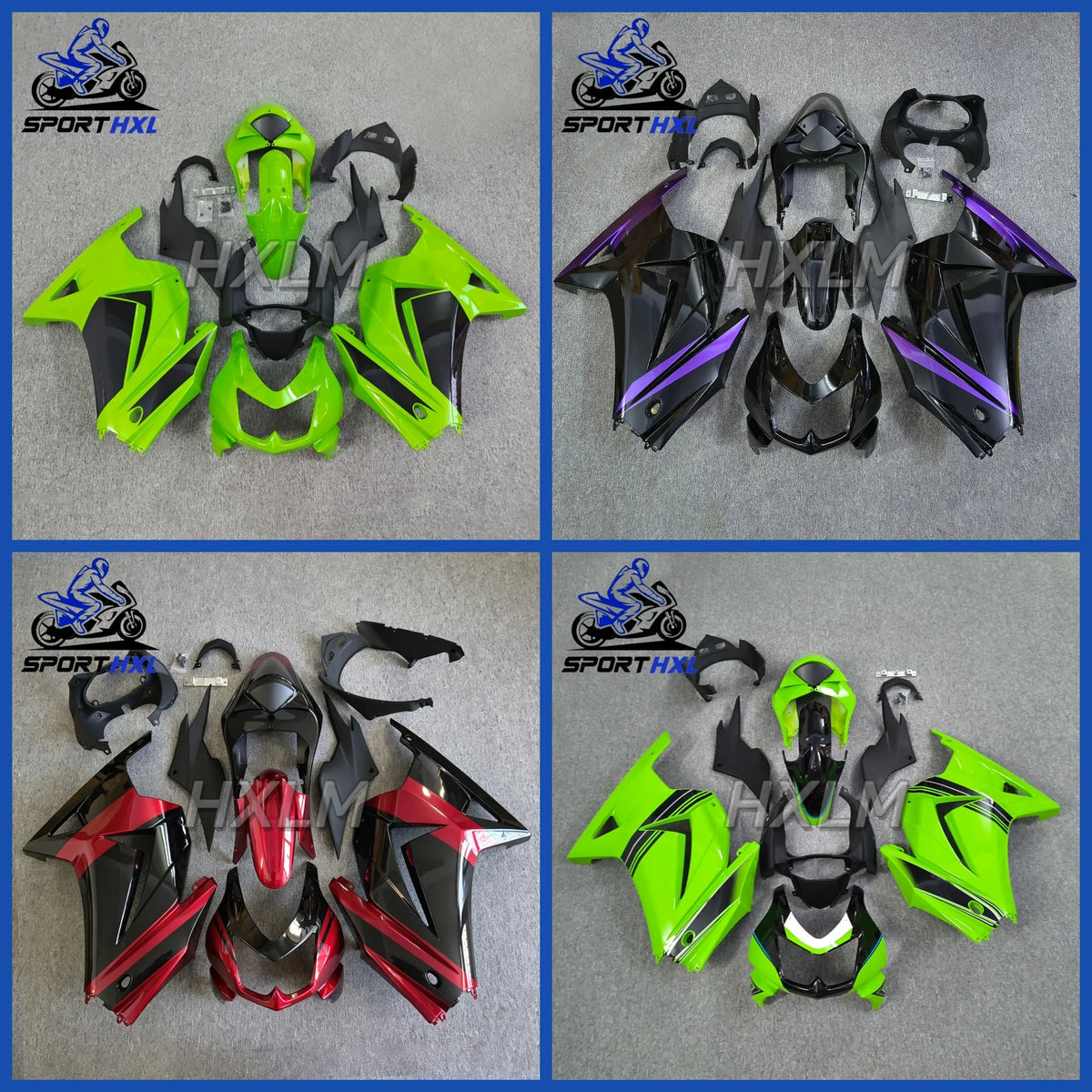 High Quality Fairing Kit For Kawasaki Ninja 250 Ninja250 EX250 2008 2009 2010 2011 2012 Complete Motorcycle Bodywork Fairings
