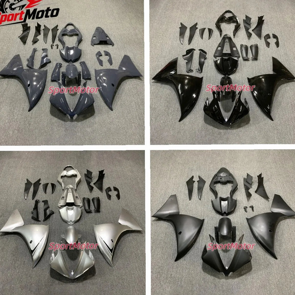 Racing Spec New ABS Motorcycle Bike Whole Fairings Set Fit for YAMAHA YZF-R1 Bodywork set Custom Black