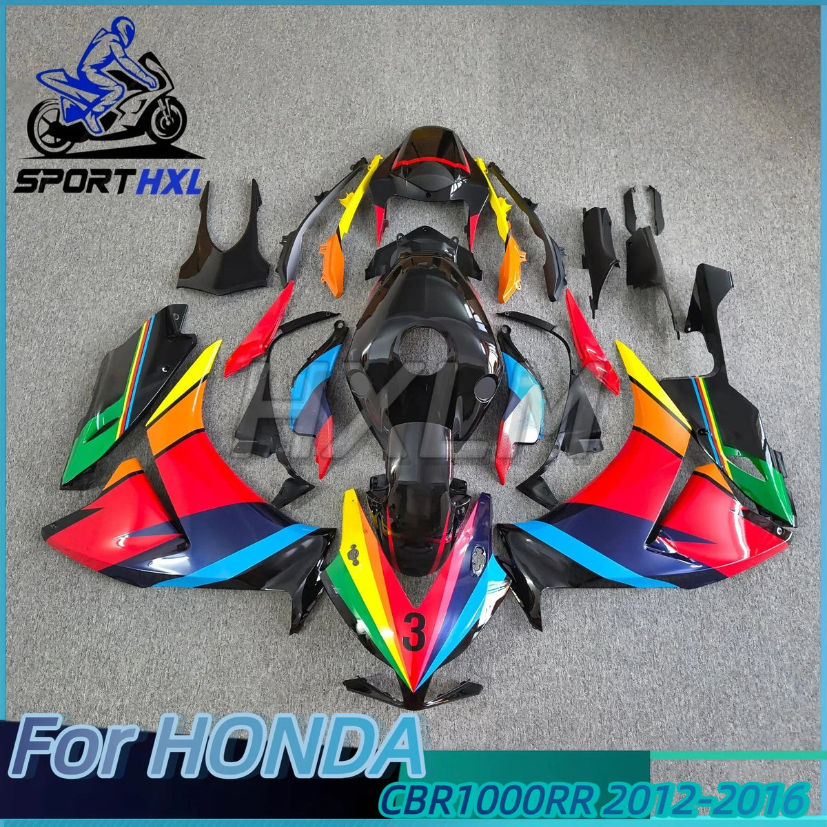 Motorcycle Fairing Kit For Honda CBR1000R 2012 2013 2014 2015 2016 CBR 1000RR 12-16 ABS Plastic Rainbow Bodywork Set