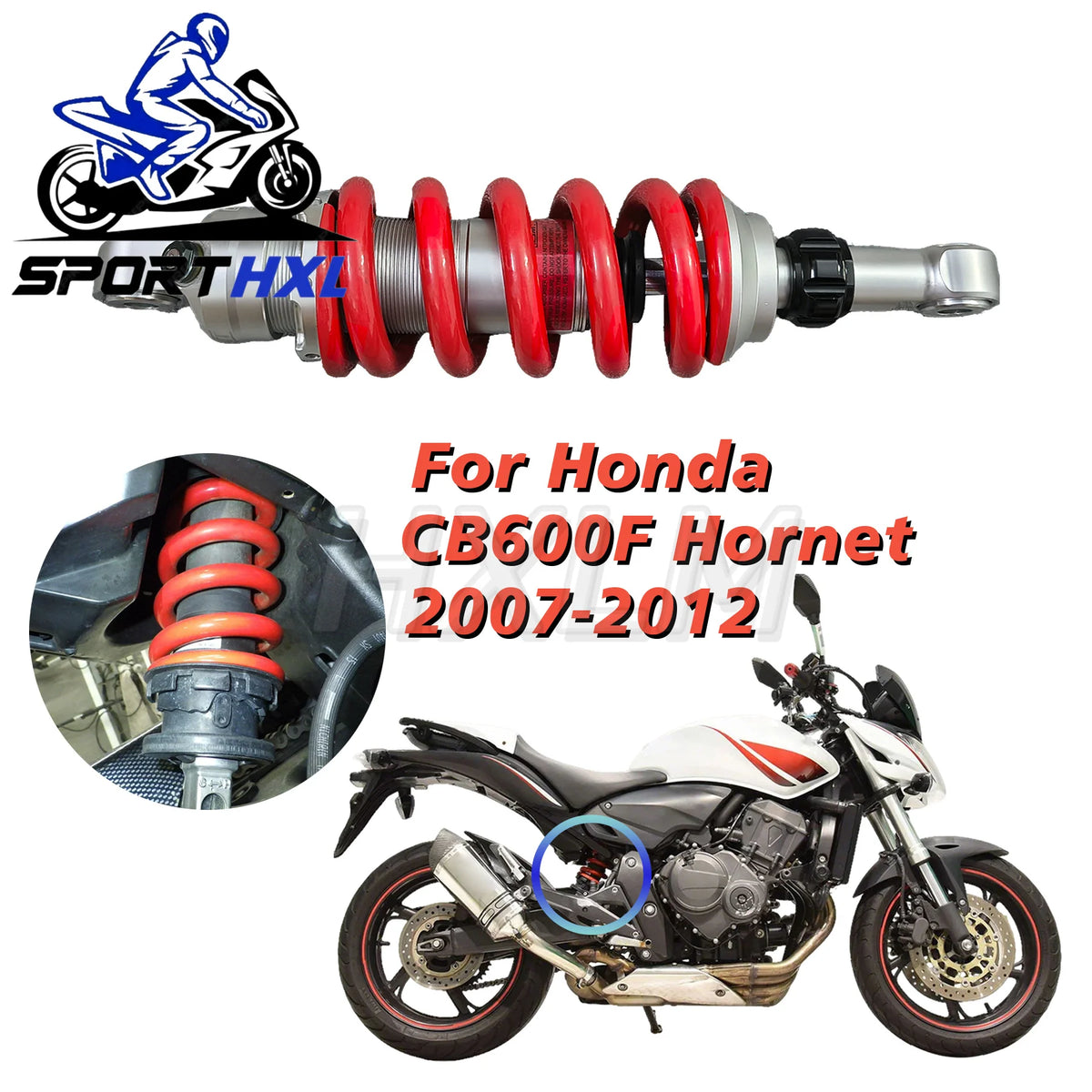 Rear Shock Absorber For Honda CBR600F Hornet 2007-2012 Suspension Shock Rear Dampener Durable Accessory