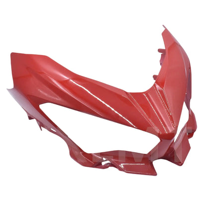 Motorcycle Front Headlight Fairing Bracket Carbon Fiber Front Nose Headlight Cover Fairing fit for KAWASAKI NINJA 400 2018-2023 HXLMOTOR